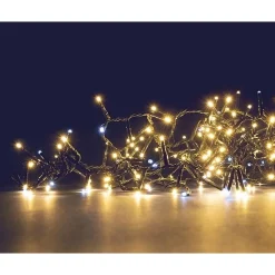 RETIF Flackerlicht-Girlande 680 Warmweise Leds + 120 Reinweise Blitze 18M Store