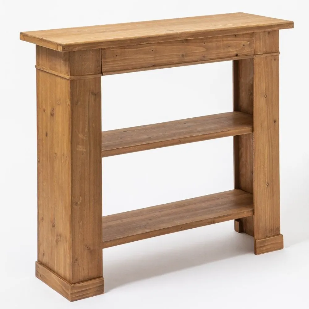 RETIF Holzkonsole Mit Abnehmbaren Regalen B 90 X T 30 X H 80 Cm Cheap