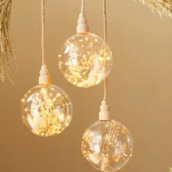 RETIF Kugel Mit Getrockneten Blumen 30 Mikro-Led Warmweis O 14 Cm Sale