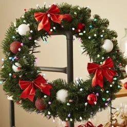 RETIF Kunstlicher Weihnachtskranz 