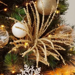 RETIF Laubstangel Mit Glitter Goldfarben H 63 Cm Best