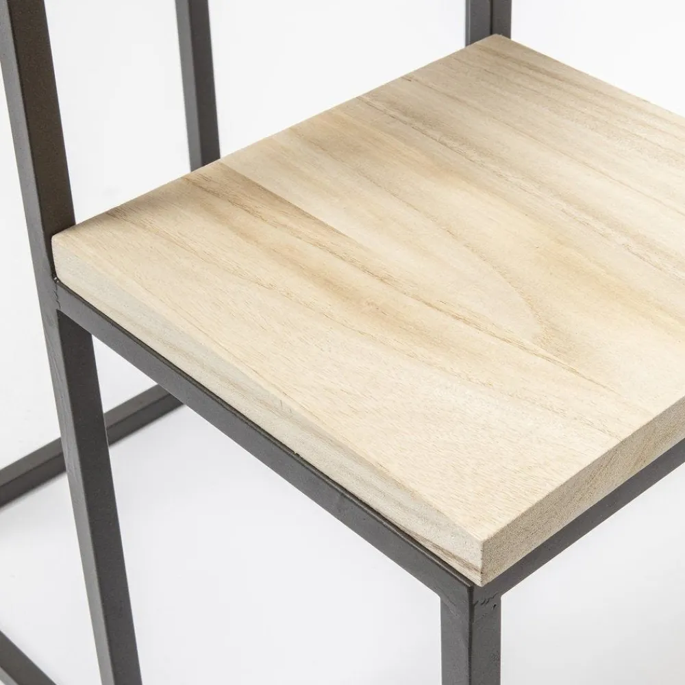 RETIF Prasentationsstander Mit 4 Quadr. Holz-Ablageflachen 51 X 50 X H 125 Cm Clearance
