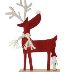 RETIF Rotes Rentier Auf Sockel 24 X 4 X 32 Cm - 2 Mogliche Modelle Sale