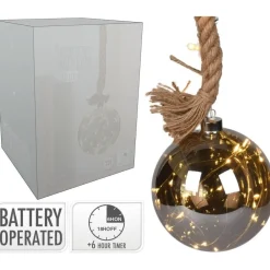 RETIF Seil Mit Lichtkugel Aus Rauchglas O17Cm Sale