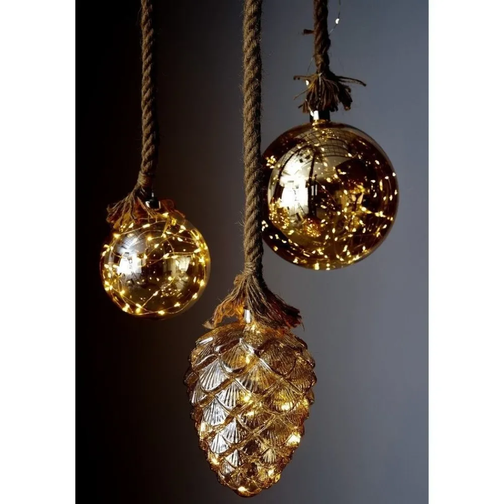 RETIF Seil Mit Lichtkugel Aus Rauchglas O17Cm Sale