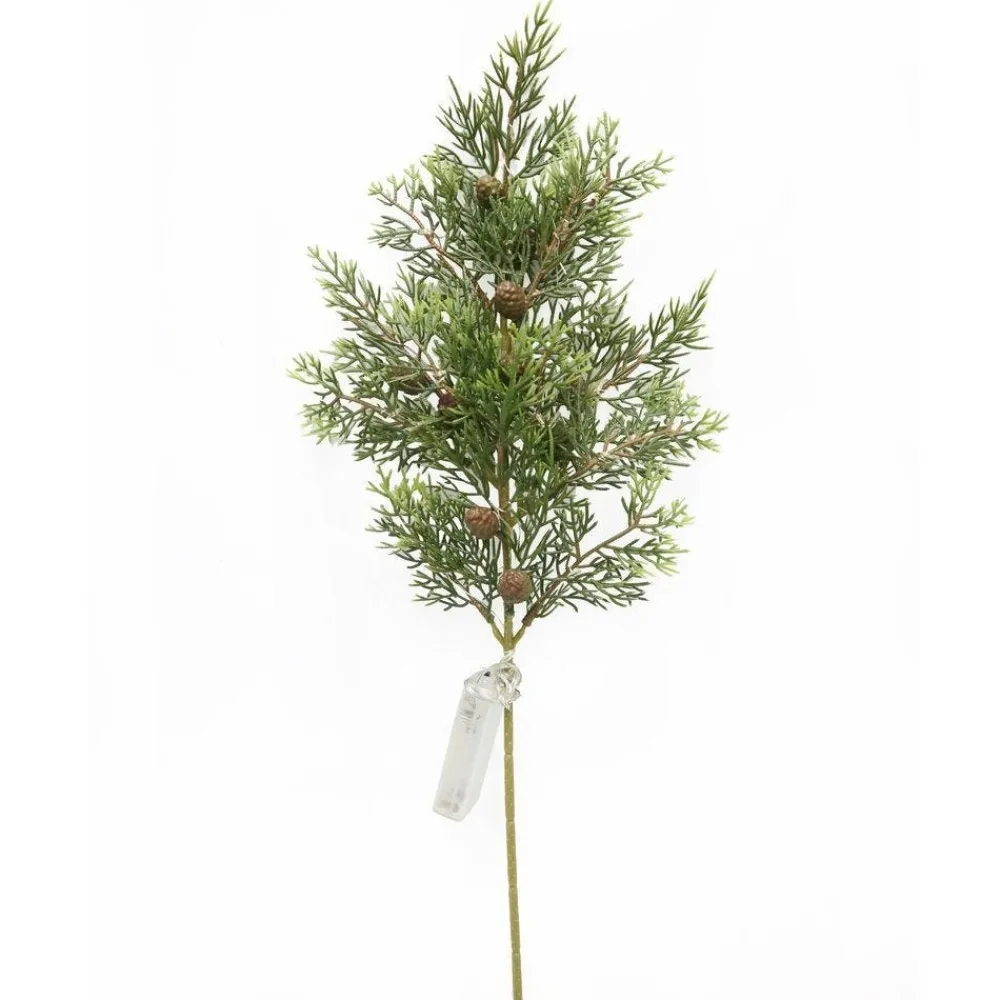 RETIF Tannenzweig Und Tannenzapfen Mit Led H 50 Cm Outlet