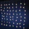 RETIF Vorhang Aus Leuchtenden Sternen 64 Leds Warmweis L 120 X H 100 Cm Discount