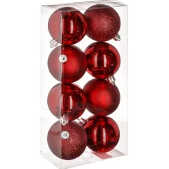 RETIF Weihnachtskugeln Rot Sortiert O7Cm - 8 Stuck Cheap