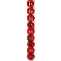 RETIF Weihnachtskugeln Rot Sortiert O6Cm - Pro 9 New