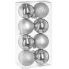 RETIF Weihnachtskugeln Sortiert Silbern O7Cm - Pro 8 Cheap